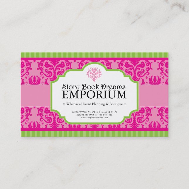 Tarjeta de visita caprichosa (Anverso)