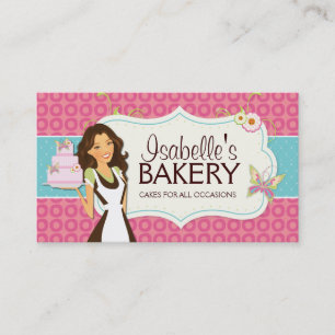 Tarjeta de visita caprichosa de la panadería