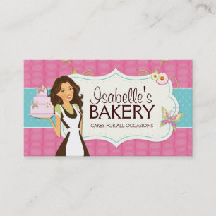 Tarjeta de visita caprichosa de la panadería