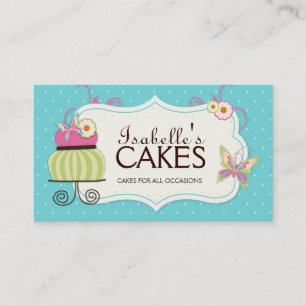 Tarjeta de visita caprichosa de la panadería