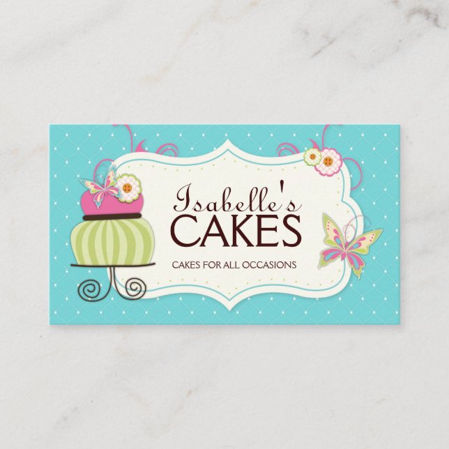 Tarjeta de visita caprichosa de la panadería (Anverso)