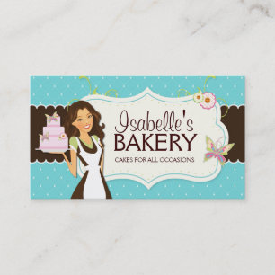 Tarjeta de visita caprichosa de la panadería