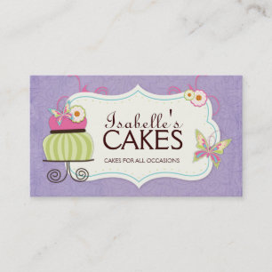 Tarjeta de visita caprichosa de la panadería