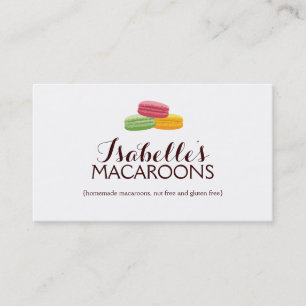 Tarjeta de visita caprichosa de la panadería de