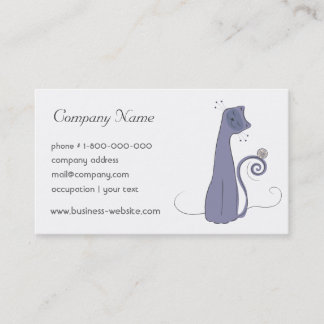 Tarjeta de visita caprichosa del gato