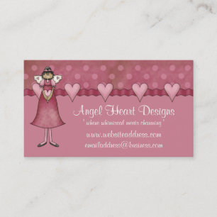 Tarjeta de visita caprichosa:: Diseño del corazón
