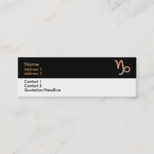 Tarjeta de visita Capricorn