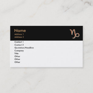 Tarjeta de visita Capricorn