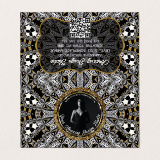 Tarjeta De Visita Capricorn Earth Energy Color Palette Folded