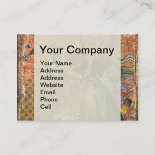 Tarjeta De Visita Capricorn Mujer Goat Whimsical Fun