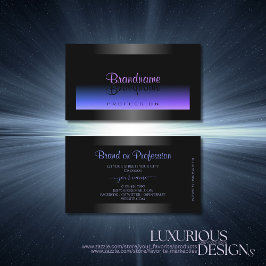 Tarjeta De Visita Captura de ojos Azul negro y degradado rosa