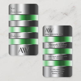 Tarjeta De Visita Captura de ojos El verde plateado puede verse con 