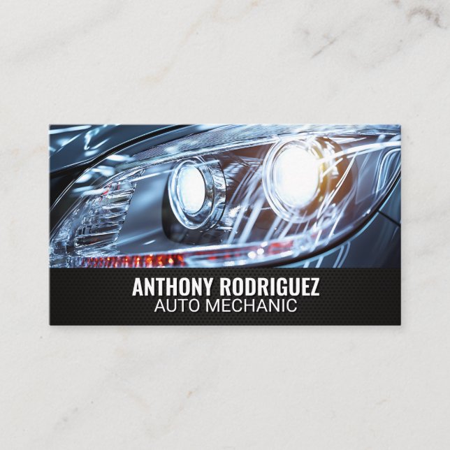 Tarjeta De Visita Car Head Lights (Anverso)