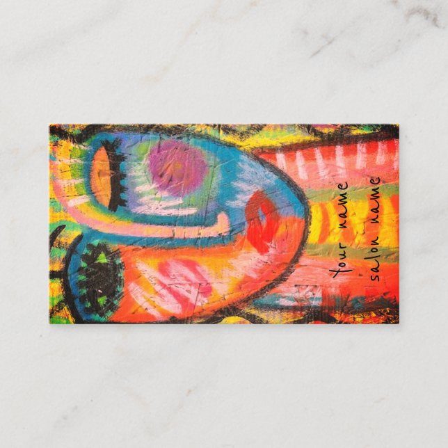 Tarjeta De Visita Cara abstracta (Anverso)