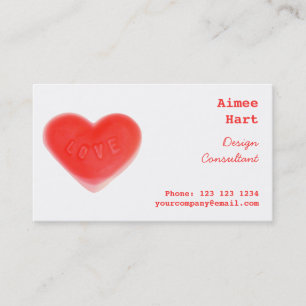 Tarjeta De Visita Cara de negocios Sweet Heart