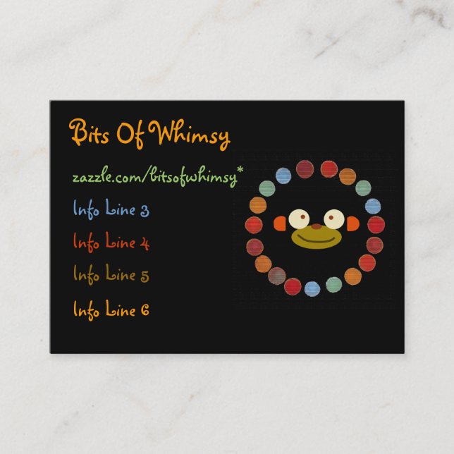 Tarjeta De Visita ¡Cara del mono! (Anverso)