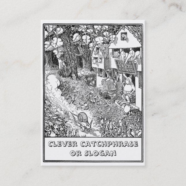 Tarjeta De Visita Caracol rápido en las ruedas (Anverso)