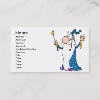 Tarjeta De Visita carácter de asistente de personalizado feliz