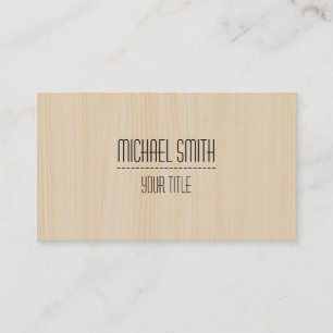 Tarjeta De Visita Carácter profesional de grano de madera n.º 14