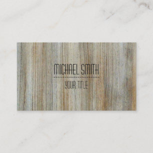 Tarjeta De Visita Carácter profesional de grano de madera n° 15