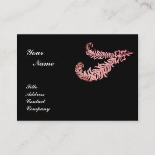 Tarjeta De Visita CARACTERÍSTICAS DE DIAMANTE MONOGRAM, rosa