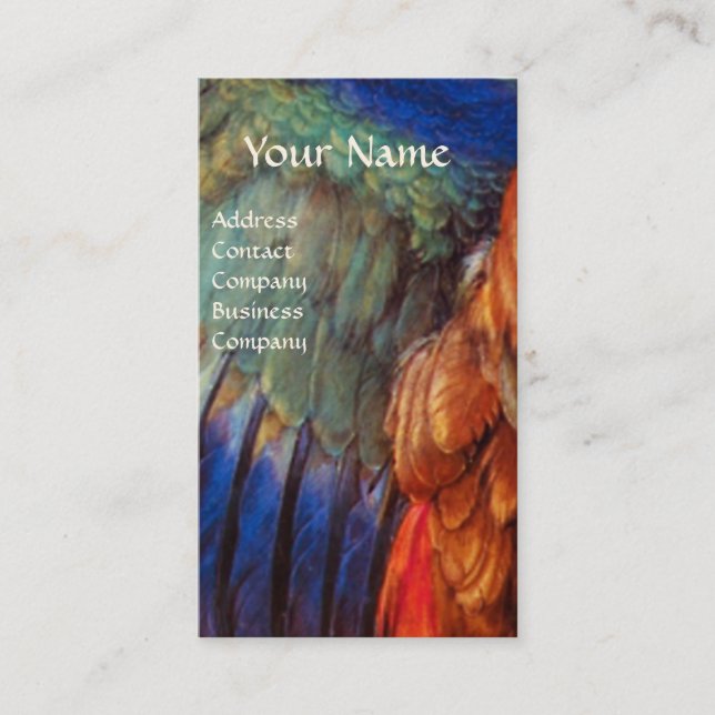 TARJETA DE VISITA CARACTERÍSTICAS DE UN ROLLER SOBRE EL PARCHMENTO A (Anverso)