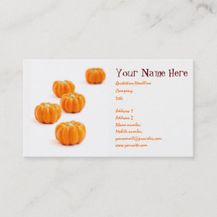 Tarjeta De Visita Caramelos de calabaza de Halloween