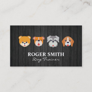Tarjeta De Visita Caras de Perros Adorables