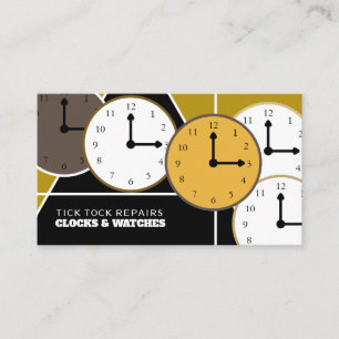 Tarjeta De Visita Caras de Reloj, Horólogo