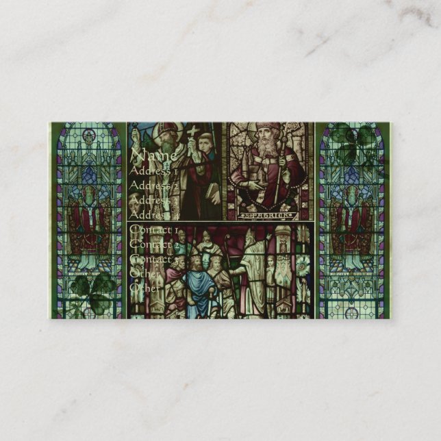 Tarjeta De Visita Caras San Patricio (Anverso)