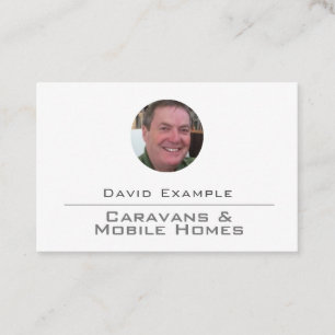Tarjeta De Visita Caravanas y casas móviles con foto de titular