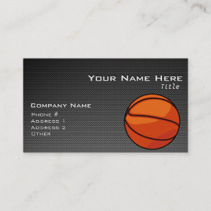 Tarjeta De Visita Carbon Fibra Look Baloncesto
