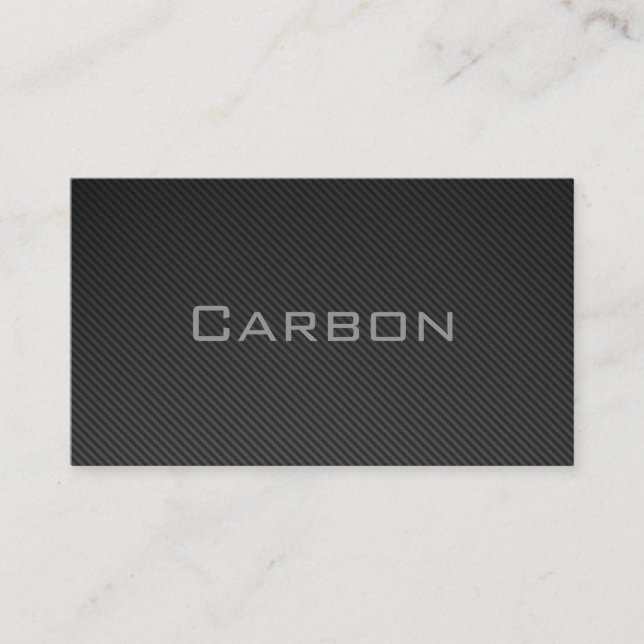 Tarjeta De Visita Carbon negocio Card (Anverso)