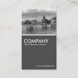 Tarjeta De Visita Cardiff Bay B&W - 70pc Gris