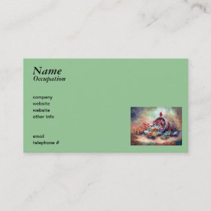 Tarjeta de visita cardinal que desborda