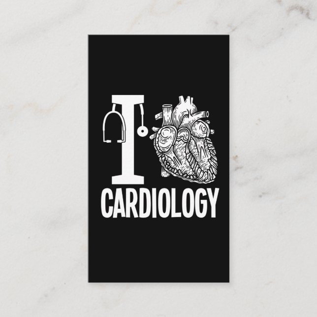 Tarjeta De Visita Cardiología del amor Cirugía del corazón Cardiólog (Anverso)