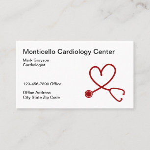 Tarjeta De Visita Cardiólogo Centro de Cardiología