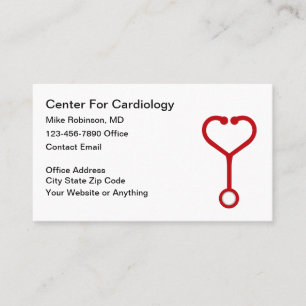 Tarjeta De Visita Cardiólogo Centro Médico de Cardiología