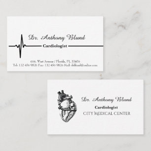 Tarjeta De Visita Cardiólogo del electrocardiograma