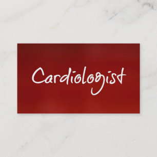 Tarjeta De Visita Cardiólogo Red Business Card