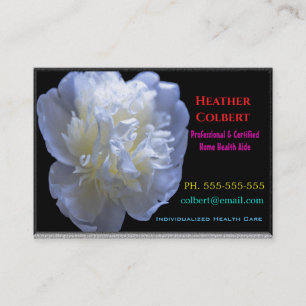 Tarjeta De Visita Cargador Sincero confianza floral profesional