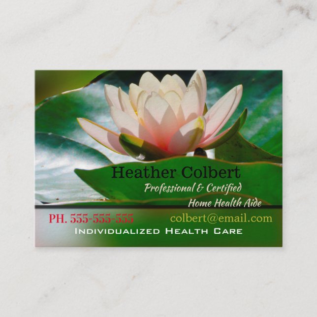 Tarjeta De Visita Cargador Sincero garantía profesional floral (Anverso)