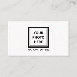 Tarjeta De Visita Cargar foto de imagen y añadir texto - Personaliza