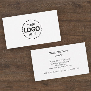 Tarjeta De Visita Cargar logotipo moderno sencillo