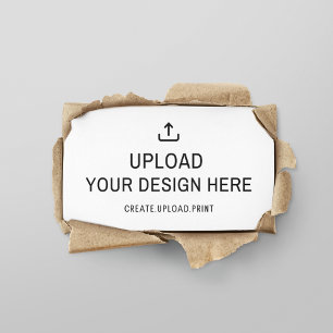 Tarjeta De Visita Cargar tu diseño a plantilla fácil de imprimir