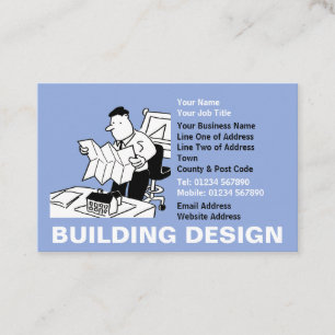 Tarjeta De Visita Caricatura de diseño de edificios