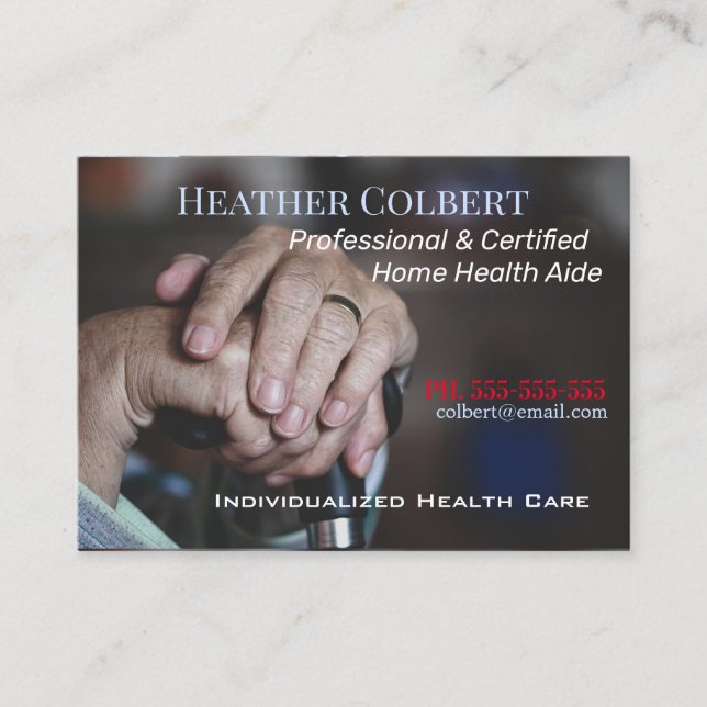 Tarjeta De Visita Caring4U Trusty Professional (Anverso)