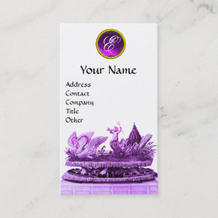 TARJETA DE VISITA CARIOTA PURPLE DE LOS SUDORES CON CUPICATAS Y PAST