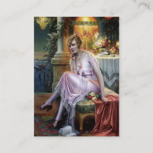 Tarjeta De Visita Carlier: Señora elegante