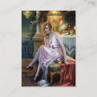 Tarjeta De Visita Carlier: Señora elegante